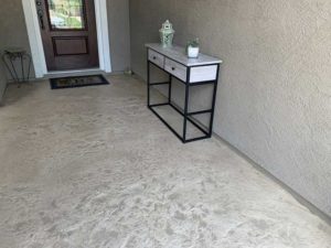 New patio floor coating installed by Suncoat of Texas serving Austin, TX and nearby areas.
