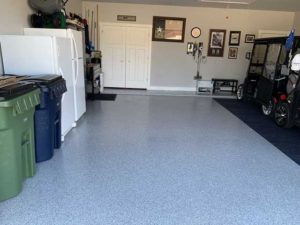 Garage floor from one of the top-rated floor coating contractors in Austin, TX and nearby areas.