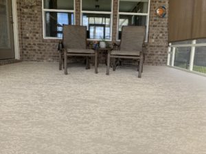 This concrete patio was resurfaced by Suncoat of Texas serving Austin, TX and nearby areas.
