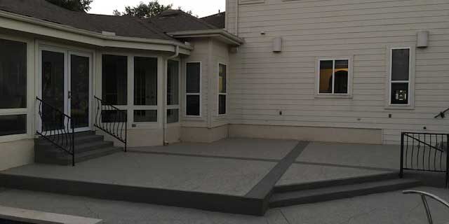 Extensive concrete pool deck resurfacing adds safety and increases the property value