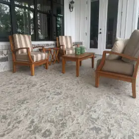 Concrete coverings for patios from Suncoat of Texas.